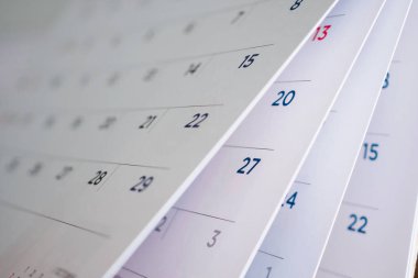 Takvim sayfası çevirme sayfası arka planı kapat