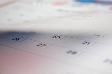 Takvim sayfası çevirme sayfası arka planı kapat