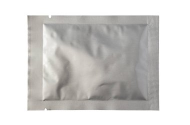 boş folyo kese paketi kırpma yolu ile beyaz arkaplan izole