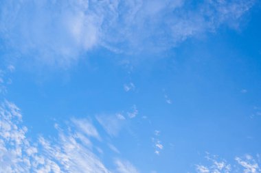 Bulutlu mavi gökyüzü, doğa soyut arkaplan