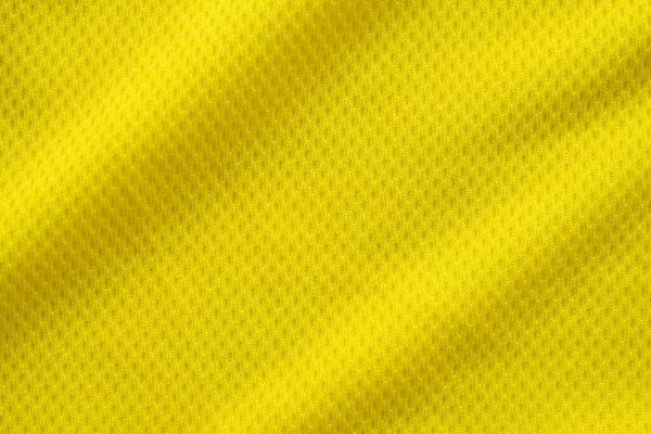 Yellow Color Football Jersey Clothing Fabric Texture Sports Wear Background — Stock Photo, Image