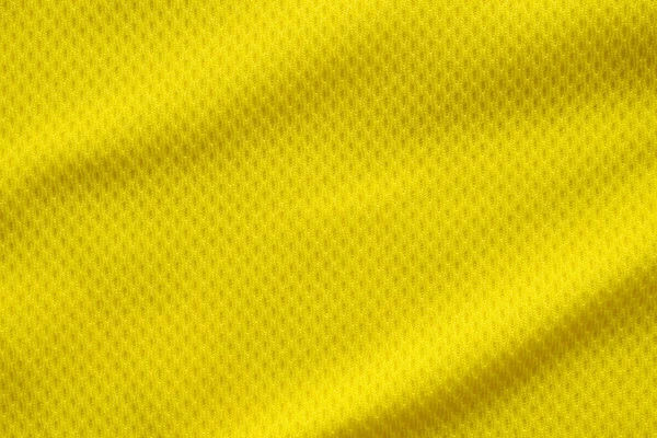 Yellow Color Football Jersey Clothing Fabric Texture Sports Wear Background — Stock Photo, Image