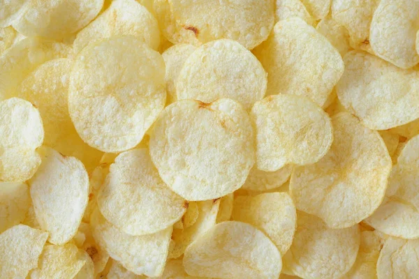 Batatas Fritas Crocante Snack Textura Fundo — Fotografia de Stock