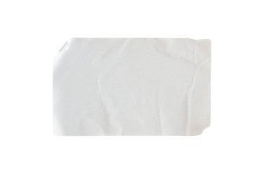 Çıkartma etiketi kırpma yolu ile beyaz arkaplanda izole edildi