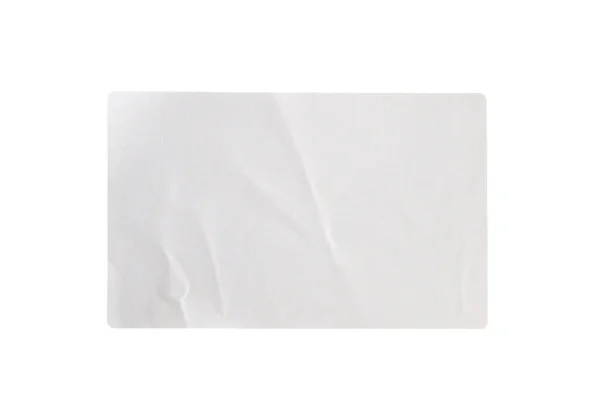 Aufkleber Etikett Isoliert Auf Weißem Hintergrund Mit Clipping Pfad — Stockfoto