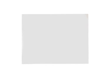 Beyaz sayfa etiketi kırpma yolu ile beyaz arkaplanda izole edildi