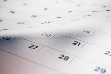 Takvim sayfası çevirme sayfası arka planı kapat