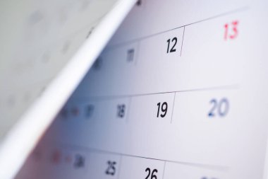 Takvim sayfası çevirme sayfası arka planı kapat