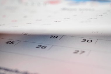 Takvim sayfası çevirme sayfası arka planı kapat