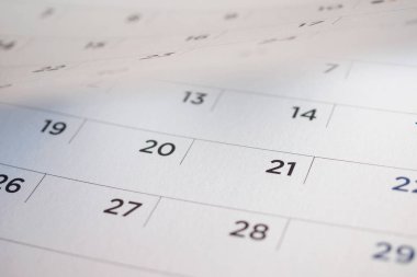 Takvim sayfası çevirme sayfası arka planı kapat