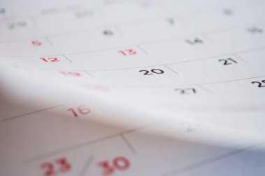 Takvim sayfası çevirme sayfası arka planı kapat