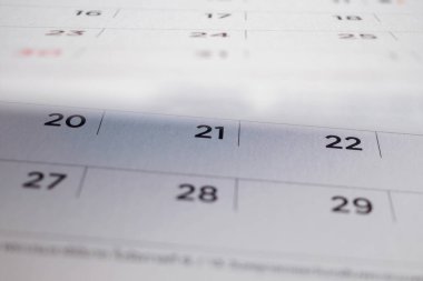 Takvim sayfası çevirme sayfası arka planı kapat