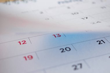 Takvim sayfası çevirme sayfası arka planı kapat