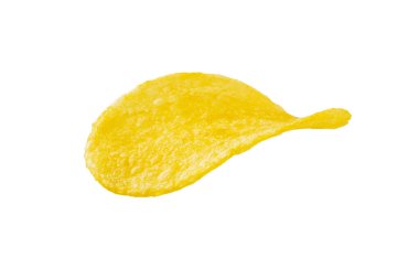 Patates cipsi beyaz arkaplanda izole