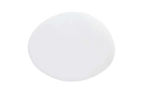 Blank White Paper Sticker Label Isolated White Background Clipping Path — Stock Photo, Image