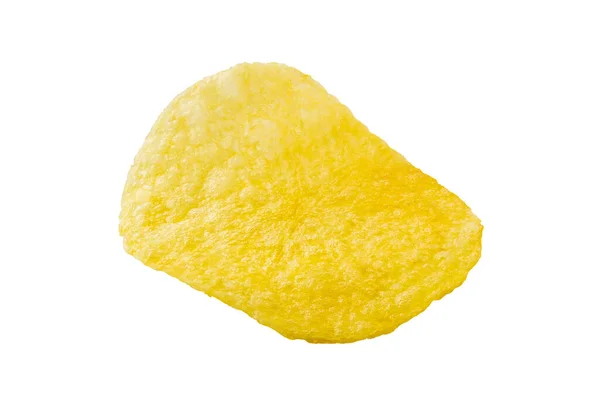 Aardappel Chips Geïsoleerd Witte Achtergrond — Stockfoto