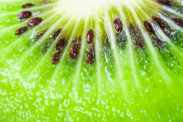 Świeże Kiwi Owoce Plastry Makro Zbliżenie Tekstury Tło — Zdjęcie stockowe
