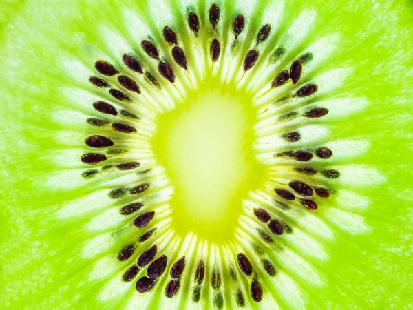 Fresh Kiwi Felii Fructe Closeup Macro Textura Fundal — Fotografie, imagine de stoc