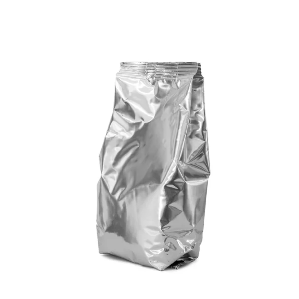 Алюминиевый Пакет Детского Сухого Молока Чая Кофе Изолированы Белом Фоне — стоковое фото