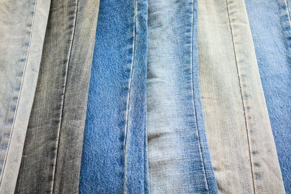 Latar Belakang Tekstur Jeans Biru Denim — Stok Foto