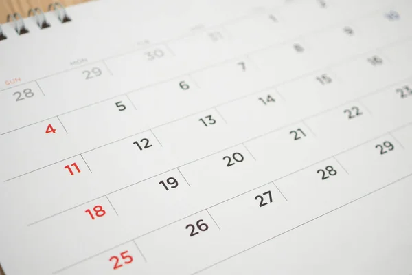 Datum Uzavření Stránky Kalendáře — Stock fotografie