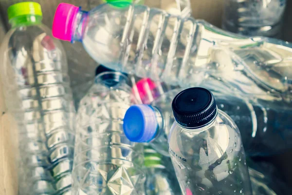 Plastik şişeler geri dönüşüm konsepti