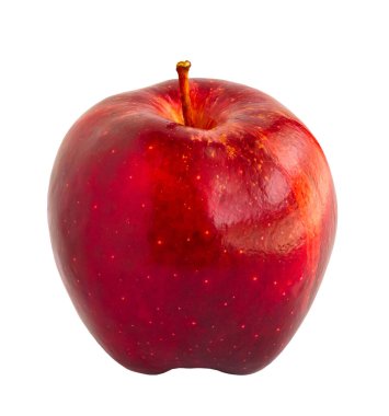 Taze kırmızı elma beyaz arkaplanda izole edildi
