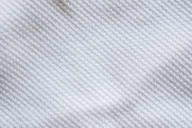 Beyaz kumaş spor giysileri forma dokusu arka planı