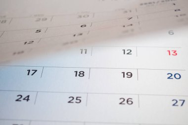 Takvim sayfası çevirme sayfası arka planı kapat