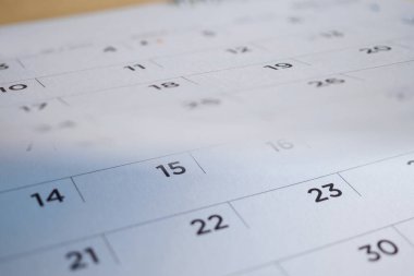 Takvim sayfası çevirme sayfası arka planı kapat
