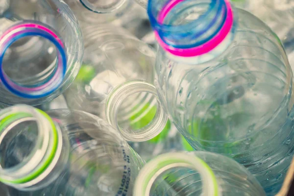 Hintergrundkonzept Für Das Recycling Von Plastikflaschen — Stockfoto