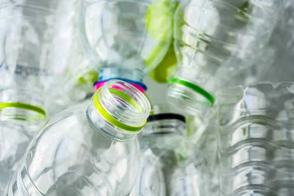 Plastové Láhve Recyklace Pozadí Koncept — Stock fotografie