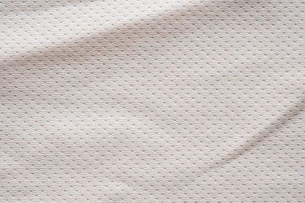 Tissu Blanc Vêtements Sport Maillot Football Avec Fond Texture Maille — Photo