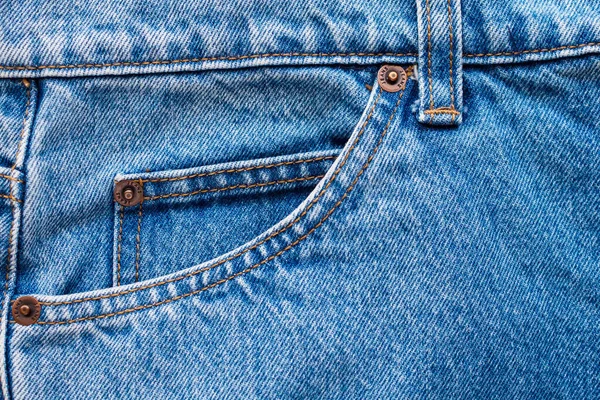 Denim Jeans Fond Texture Poche — Photo