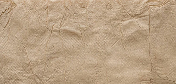 Crumpled Marrone Riciclare Tessuto Carta Texture Astratto Sfondo — Foto Stock