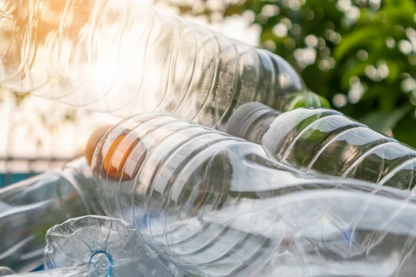 Plastikflaschen Für Das Recycling Hintergrundkonzept — Stockfoto