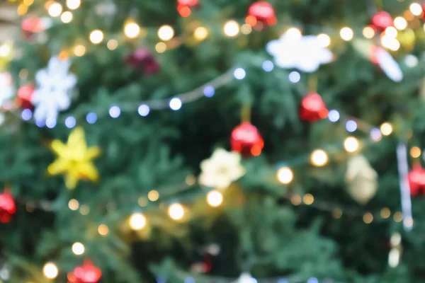 Abstraktes Weihnachtsfest Mit Festlichem Gold Bokeh Licht Auf Verschwommenem Hintergrund — Stockfoto