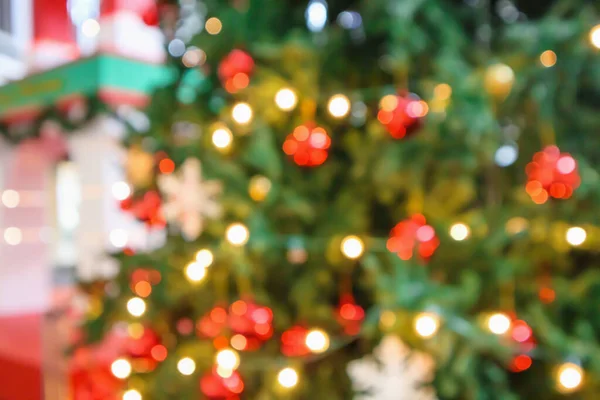 Αφηρημένες Διακοπές Χριστουγέννων Εορταστική Χρυσό Φως Bokeh Δέντρο Θολή Φόντο — Φωτογραφία Αρχείου