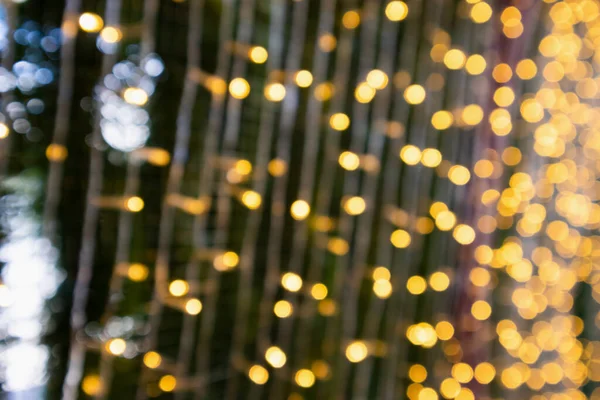 Abstrakte Unschärfe Weihnachtslicht Mit Bokeh Hintergrund — Stockfoto