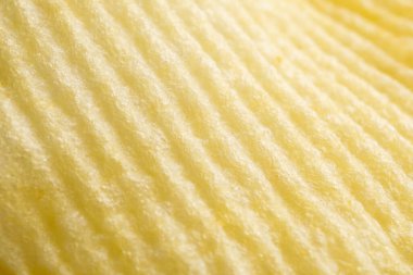 Patates çipi desenli arka plan yakın plan