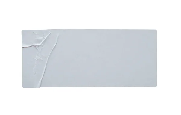 Etichetta Adesiva Carta Isolata Sfondo Bianco — Foto Stock