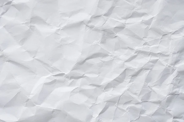 Abstract White Crumpled Paper Texture Background — Stock Photo, Image