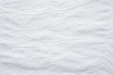 Boş beyaz buruşmuş buruşmuş yırtık kağıt poster yüzey arkaplanı