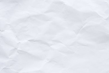Soyut beyaz buruşmuş kağıt doku arkaplanı