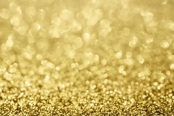 Abstrakt Suddig Guld Glitter Glitter Defocused Bokeh Ljus Bakgrund — Stockfoto