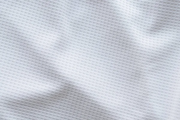 白色运动服面料足球衫运动衫纹理抽象背景 — 图库照片