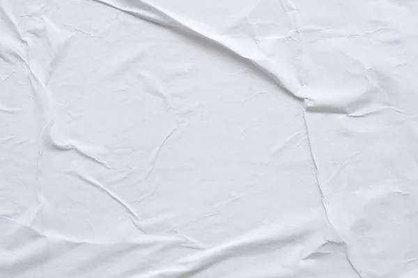 白纸折皱折皱纸制海报纹理背景 — 图库照片
