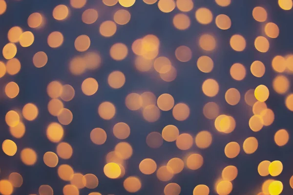 Abstract Blur Golden Bokeh Light Christmas Holiday Background — Stock Photo, Image