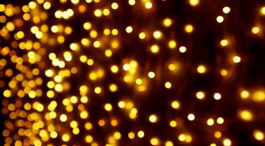 Soyut bulanık altın bokeh hafif Noel tatili arka planı