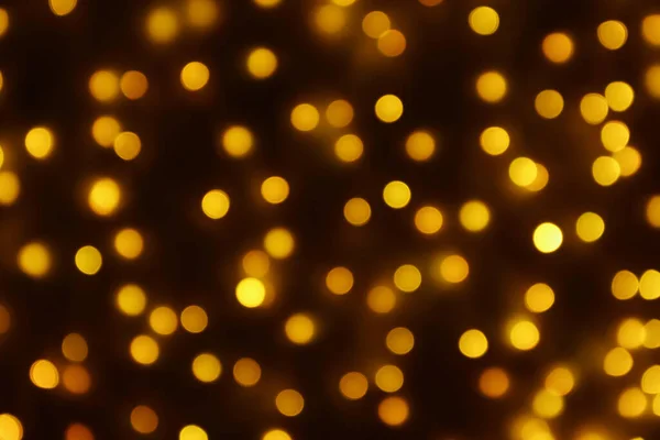 Soyut Bulanık Altın Bokeh Hafif Noel Tatili Arka Planı — Stok fotoğraf
